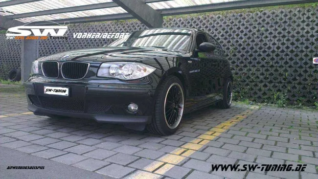 Angel Eye headlights BMW 1er E87 E81 E88 E82 04-11 CCFL-helo rims black