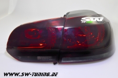 SW-Light LED Rckleuchten R-Look fr VW Golf VI 08-12 red/smoke (Auch Serien LED)