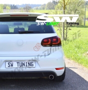 SW-Light LED Rckleuchten R-Look fr VW Golf VI 08-12 red/smoke (Auch Serien LED)