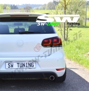 Original VW Golf 6 Rückleuchten Satz kirschrot abgedunkelt Tuning  Schlussleuchten