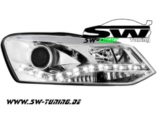 VW Polo V Typ 6R / 6C SW-Light Scheinwerfer mit LED Standlichtleiste - SW- Tuning Shop