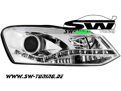 SW-Light Scheinwerfer VW Polo V 6R 10-13 LED Standlicht chrom