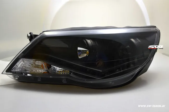 SW-DRL headlights VW Tiguan 07-11 with LED-DRL R87 black
