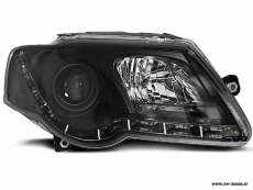 SW-Light Scheinwerfer fr VW Passat B6 3C 05-10 LED-TFL R87 Black