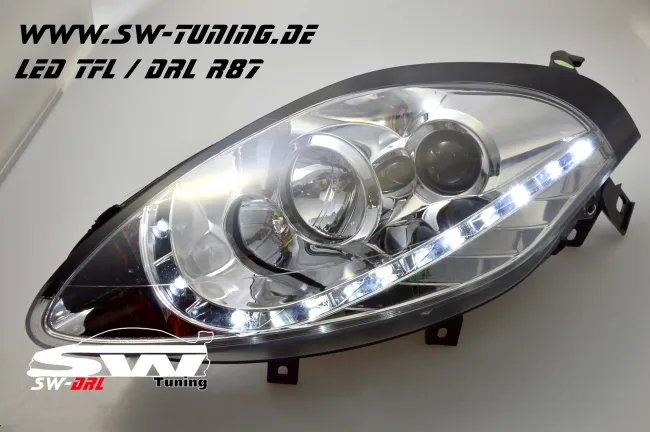 SW-DRL headlights Fiat Bravo 198 07-13 LED DRL chrome