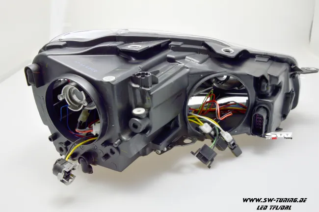 SWDRL headlights suitable for VW Golf 6 type 5K1 08-13 LED DRL-lights black