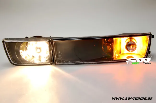 Front-indicator for lights Golf III / Jetta fog lamp black