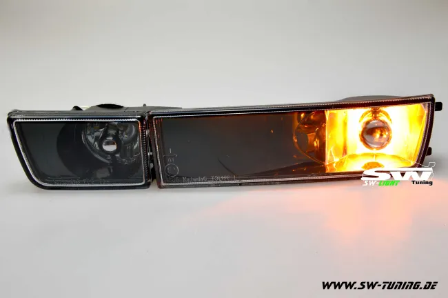 Front-indicator for lights Golf III / Jetta fog lamp black