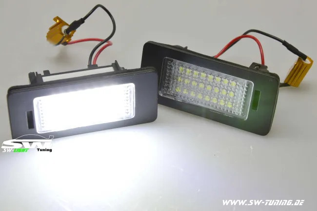 SW LED Kennzeichenbeleuchtung VW Golf 5/6 Variant/Plus|Passat B6/B7 Var.|Touareg2|Sharan|Touran GP2