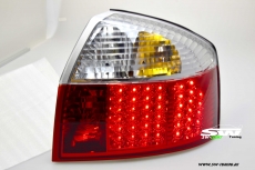 SW-Light LED taillights fr Audi A4 8E sedan 01-04 red/crystal