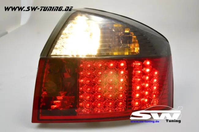 SW-Light LED Rückleuchten für Audi A4 8E Limousine 01-04 in red/black