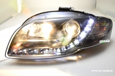 SW-Light headlights Audi A4 B7 05-08 LED positionslight black