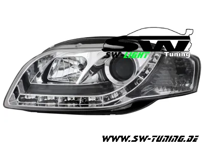 SW-Light Scheinwerfer Audi A4 B7 05-08 LED Standlicht chrom