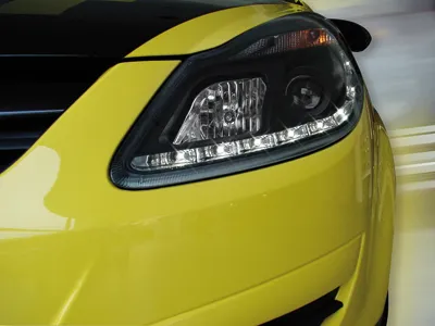 SW-Light headlights black Opel Corsa D 06-10 LED positionlight black