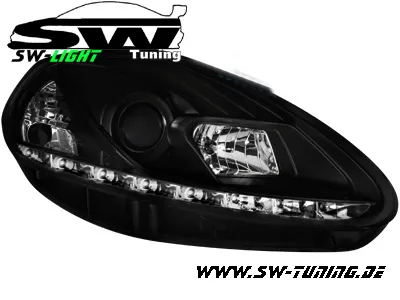 SW-Light Scheinwerfer Fiat Grande Punto 05-08 LED Standlicht / LWR black