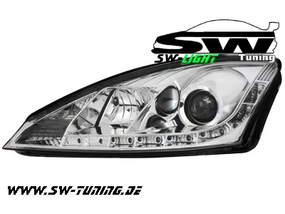 SW-Light Scheinwerfer Ford Focus Mk1 98-01 LED Standlicht chrome