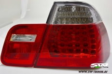 SW- LED taillights for BMW E46 LCI 4Doors sedan 02-04 red/crystal 4pieces
