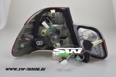 SW LED Rckleuchten BMW E46 Limo 98-01 red/crystal 4-teilig
