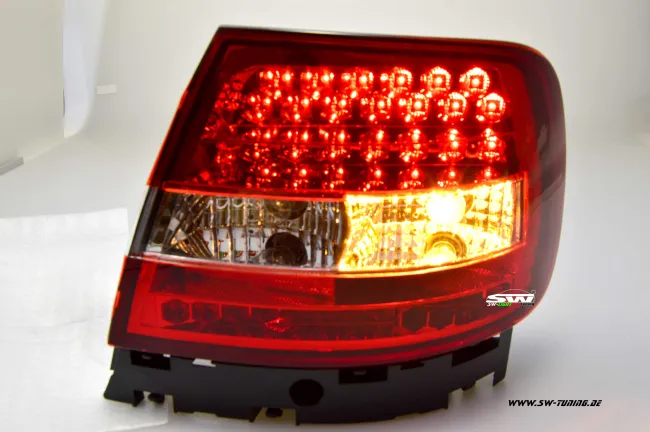 SW-Light LED taillights suitable for Audi A4 B5 sedan 95-99 red/crystal