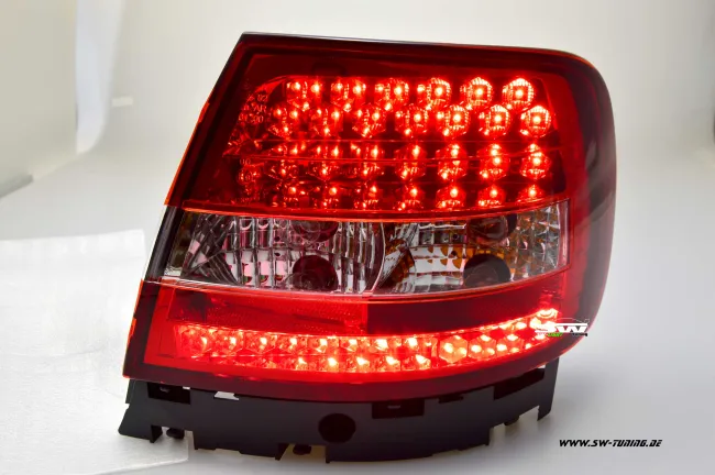 SW-Light LED taillights suitable for Audi A4 B5 sedan 95-99 red/crystal