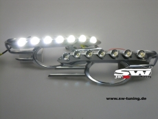 SW-DRL LED Tagfahrlicht fr Mercedes E-Klasse W211 Avantgarde 06-09 chrome mit NSW