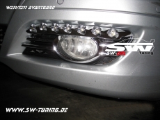 SW-DRL LED Tagfahrlicht fr Mercedes E-Klasse W211 Avantgarde 06-09 chrome mit NSW