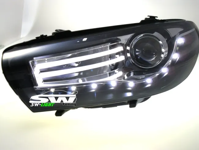 SWLight headlights VW Scirocco III Type 13 08-14 LED Lightbar black