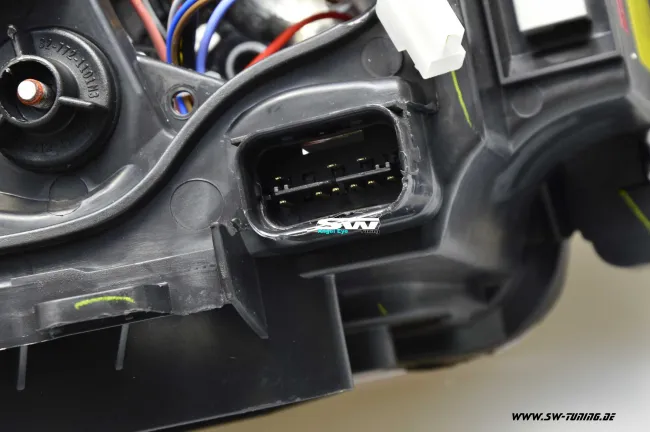 Angel eye headlights BMW 1 Series E87 E88 E81 E82 04-11 High LED halo rims Black