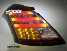 SW-Celi LED Rckleuchten passend fr Suzuki Swift Typ FZ/NZ 10-16 black/Clear