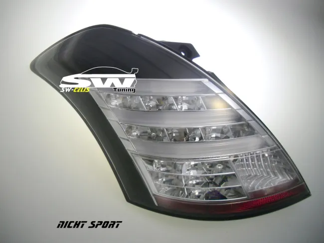 SW-Celi LED taillights suitable for Suzuki Swift Type NZ/FZ 10-16 black/clear