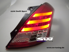 SW-Celi LED Rckleuchten passend fr Suzuki Swift Typ FZ/NZ 10-16 red/clear