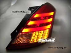 SW-Celi LED Rckleuchten passend fr Suzuki Swift Typ FZ/NZ 10-16 red/clear