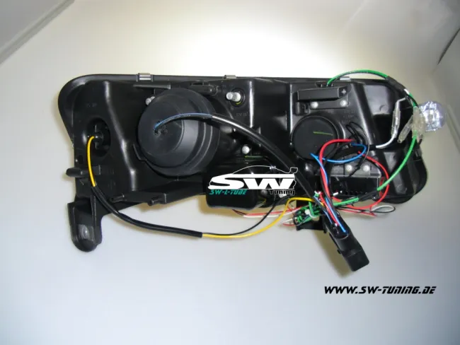 SW-LTube Scheinwerfer passend für Audi A6 4F 04-08 Lighttube black