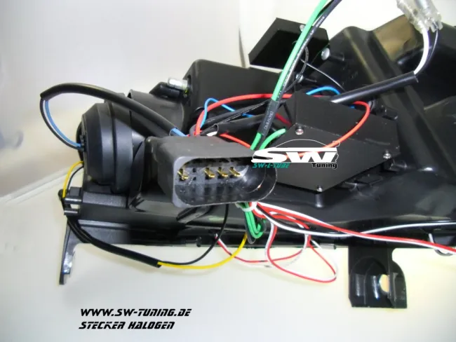 SW-LTube Scheinwerfer passend für Audi A6 4F 04-08 Lighttube black