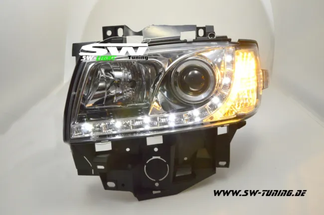 SWLight headlights VW T4 96-03 LED parking light chrome