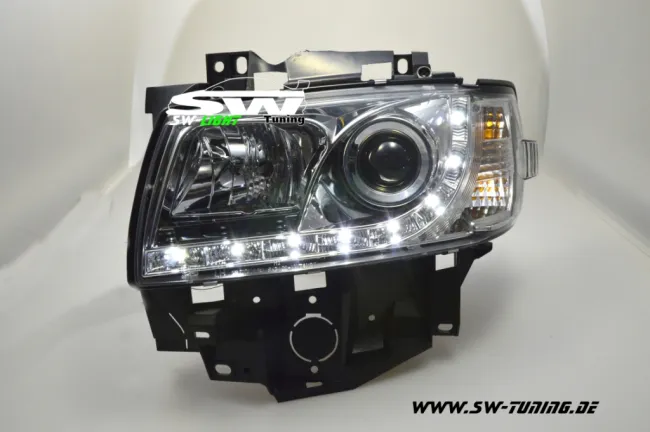 SWLight headlights VW T4 96-03 LED parking light chrome