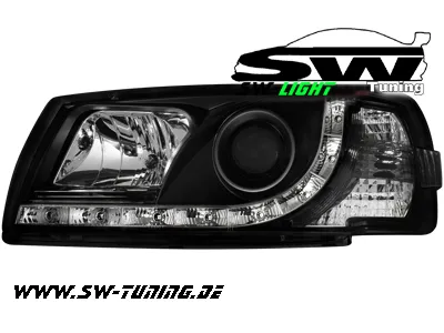 SW-Light headlights VW T4 96-03 LED parking light black long nosw