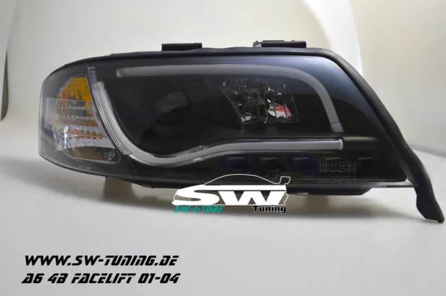 SW-LTube Scheinwerfer Audi A6 4B FL 01-04 LED Lighttube black
