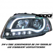 SW-LTube Scheinwerfer passend fr Audi A3 8P 03-08 LED Lighttube Standlicht black