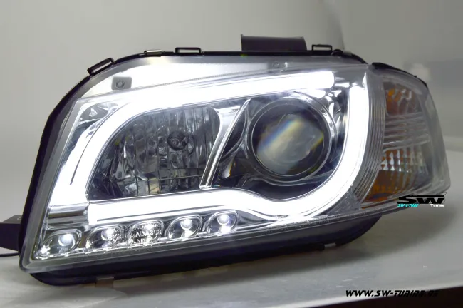 SW-LTube Scheinwerfer Audi A3 8P 03-08 LED Lighttube Standlicht chrome