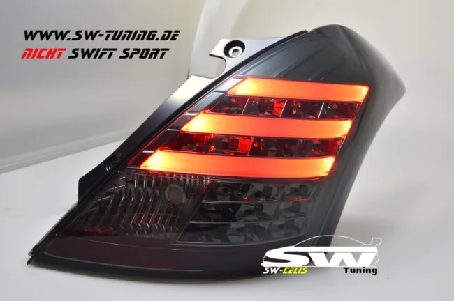 SW-Celi LED taillights suitable for Suzuki Swift Typ NZ/FZ 10-16 smoke
