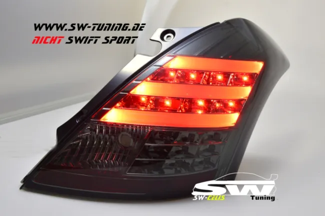 SW-Celi LED taillights suitable for Suzuki Swift Typ NZ/FZ 10-16 smoke