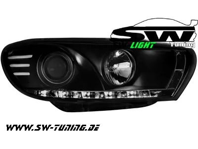 SW-light headlights VW Scirocco III 08-14 LED positionslight black