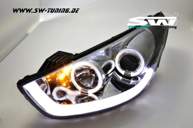 SW-LTube headlights Hyundai IX35 LM 09-13 chrome LightTube parking light