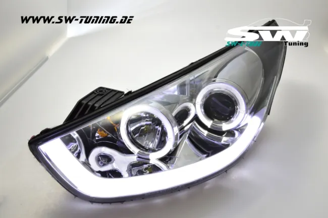 SW-LTube headlights Hyundai IX35 LM 09-13 chrome LightTube parking light