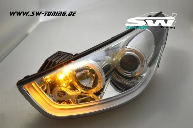 SW-LTube headlights Hyundai IX35 LM 09-13 chrome LightTube parking light