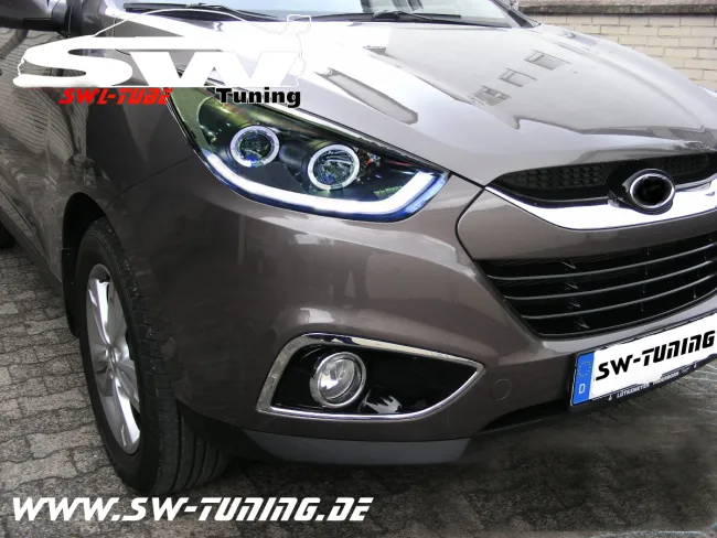 SW-LTube Scheinwerfer Hyundai IX35 LM 09-13 Black Lighttube Standlicht