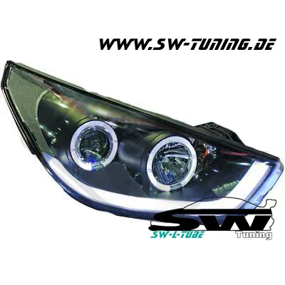SW-LTube Scheinwerfer Hyundai IX35 LM 09-13 Black Lighttube Standlicht