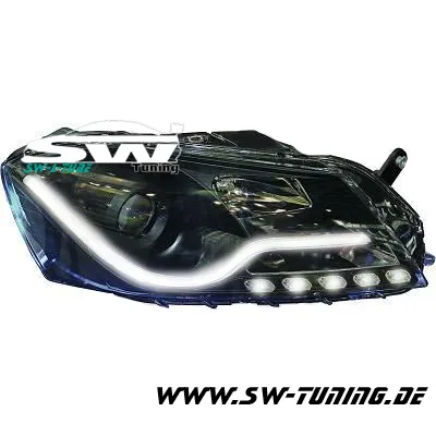 SW-LTube Scheinwerfer passend für VW Passat B7 GP Typ3C/36 11-15 Black Lighttube Standlicht