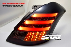 SW-Celi LED taillights suitable for Suzuki Swift Sport Typ NZ/FZ 10-16 black/smoke
